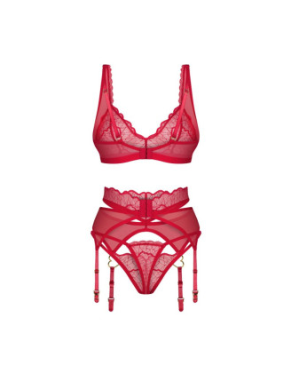 Cupide Desir ensemble 3 pièces - Rouge